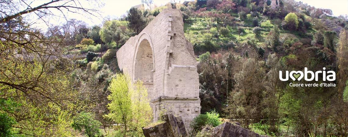 Stage 4 Ponte di Augusto in Narni. Pilgrims on the Way of the Franciscan Proto-martyrs, Umbria Italy