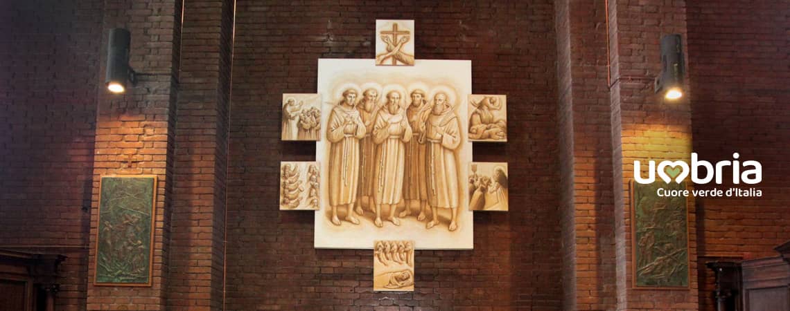 Tappa 6 Santuario Antoniano dei Protomartiri Francescani. Pellegrinaggio dei Protomartiri Francescani Umbria Italia